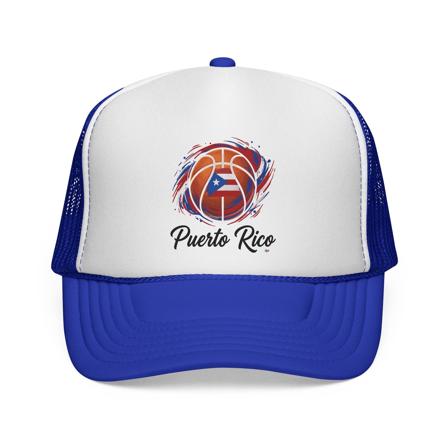 Puerto Rico Basketball Flag Trucker Caps FREE SHIPPING