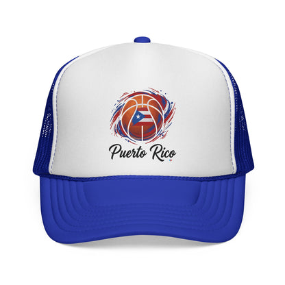 Puerto Rico Basketball Flag Trucker Caps FREE SHIPPING