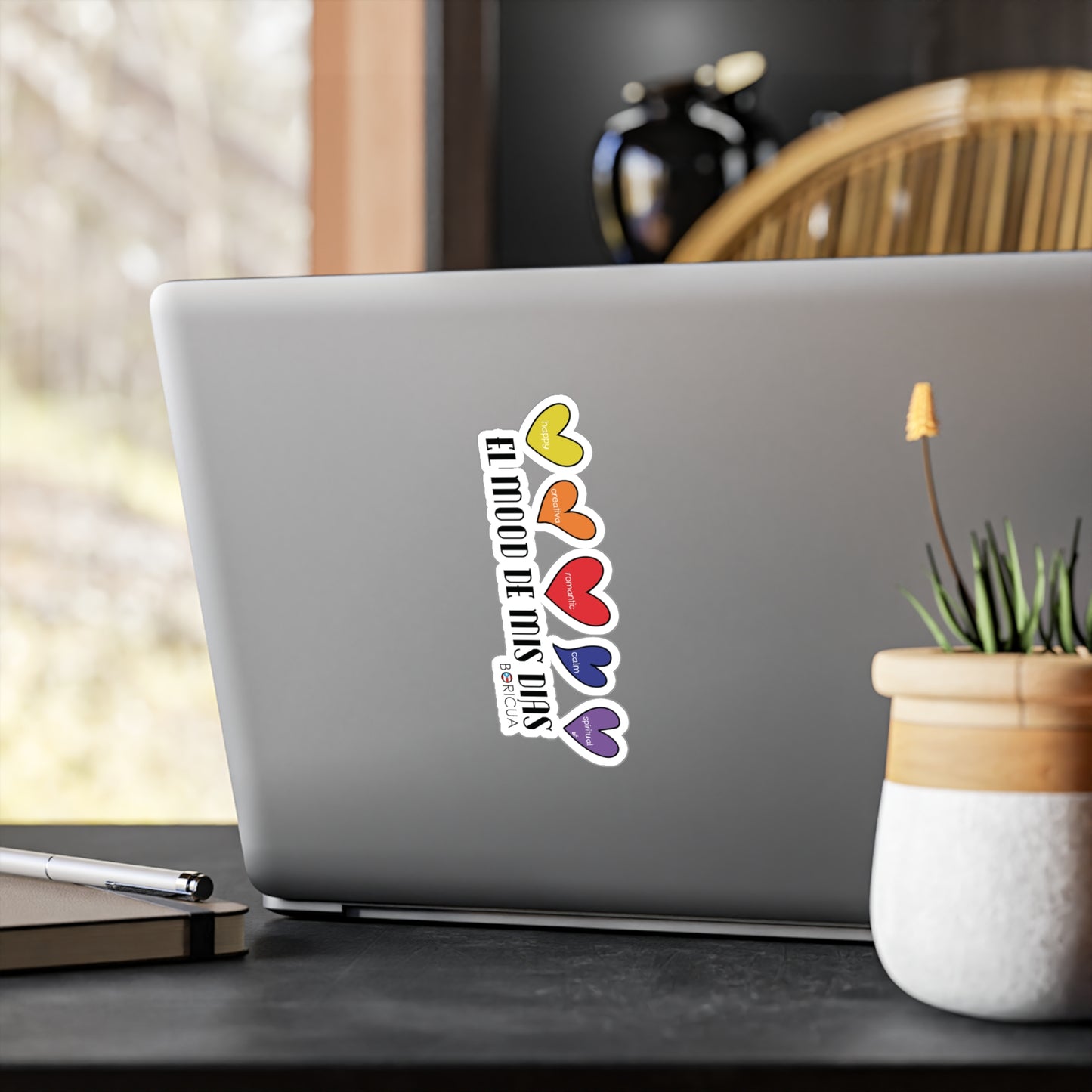 El Mood de mis días Boricua Waterproof Kiss-Cut Vinyl Decals