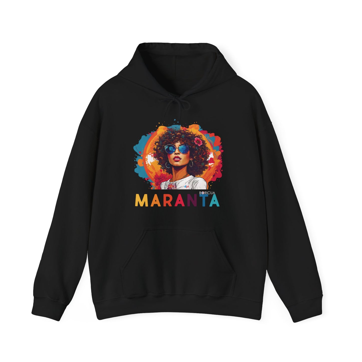 Maranta Boricua Girl Unisex Heavy Blend™ Boricua-Style Hoodies