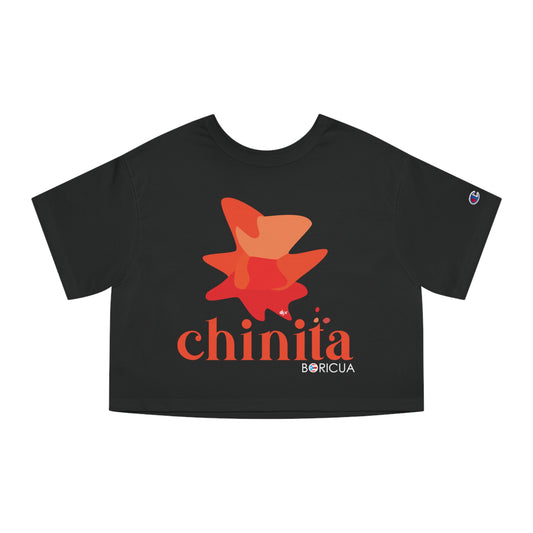 Chinita Boricua Flowy Cropped Tee