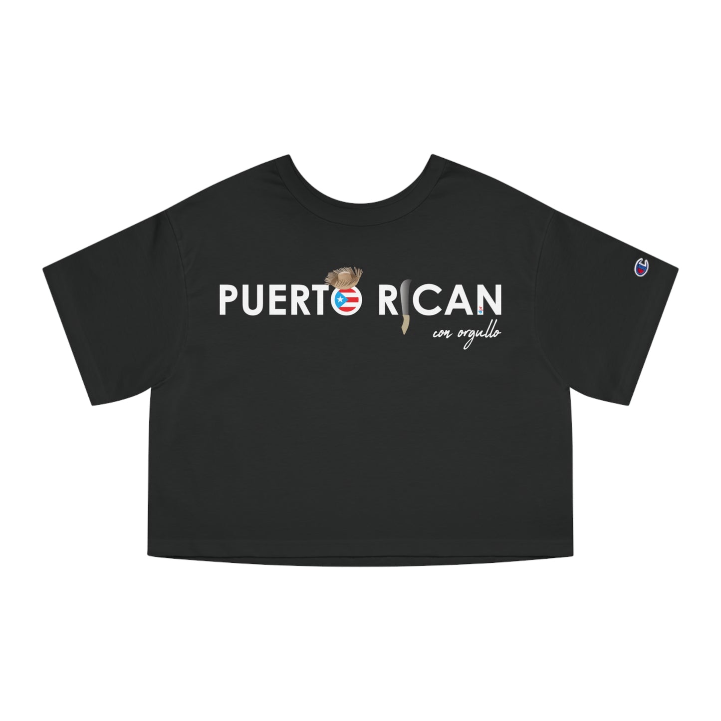 Puerto Rican con orgullo Flowy Cropped Tee