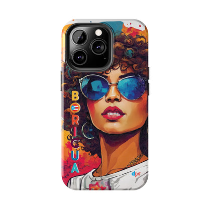 Boricua Girl Mosaico White Tough Phone Cases