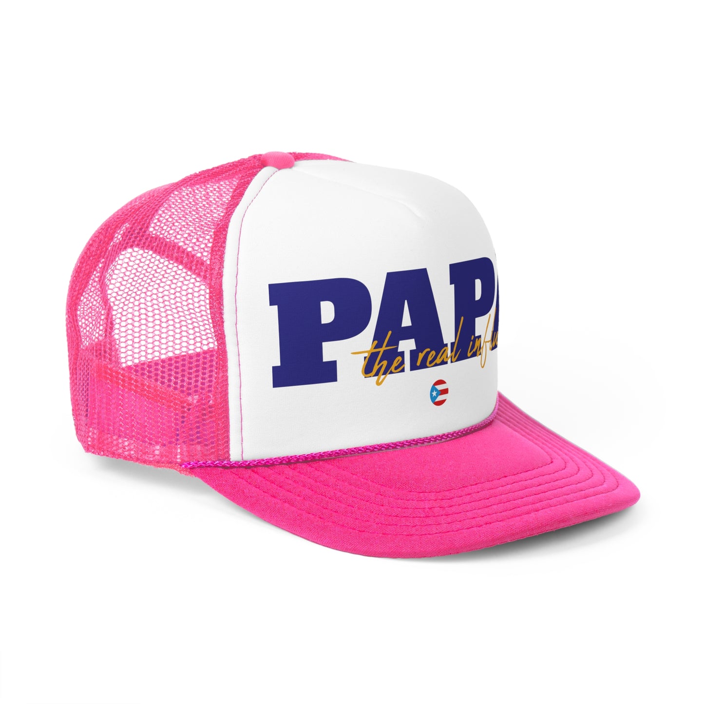 Papá The Real Influencer Puerto Rican Pride Trucker Caps FREE SHIPPING