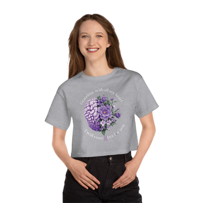 GRANDMA I Will Remember for You  Flowy Cropped Tee