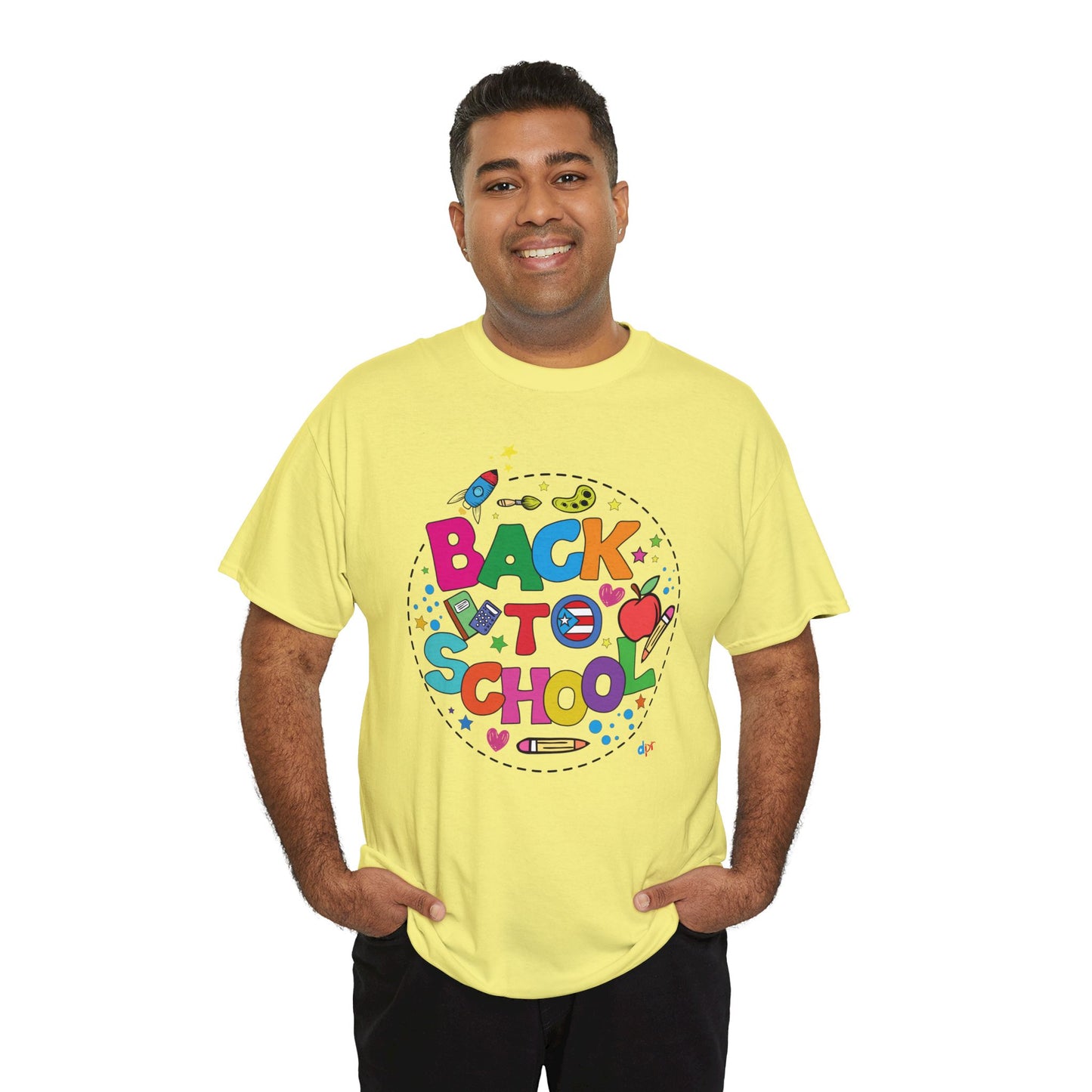 Back to School Boricua Student Heavy Cotton Tee