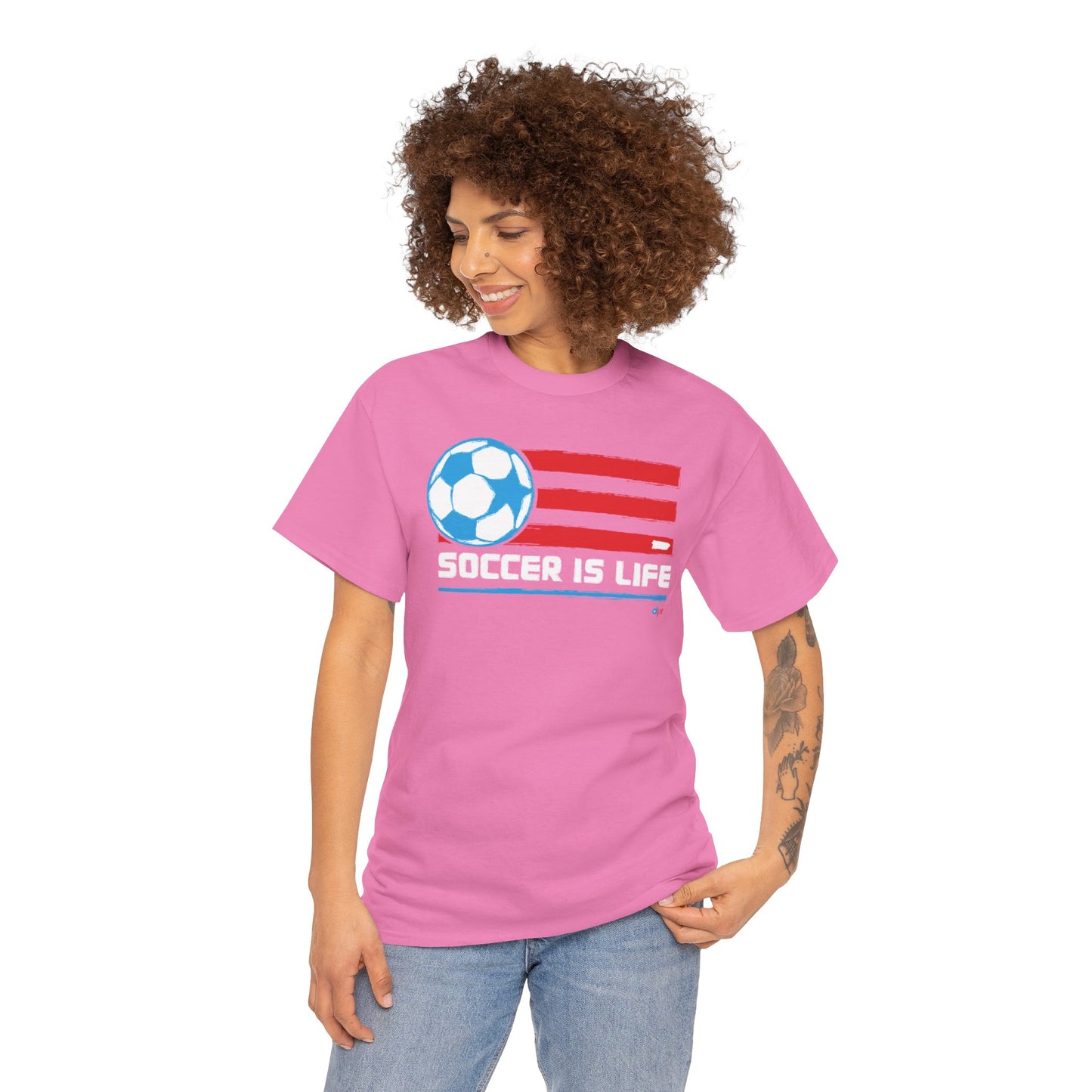 Soccer is Life Colors Unisex Heavy Cotton Tee