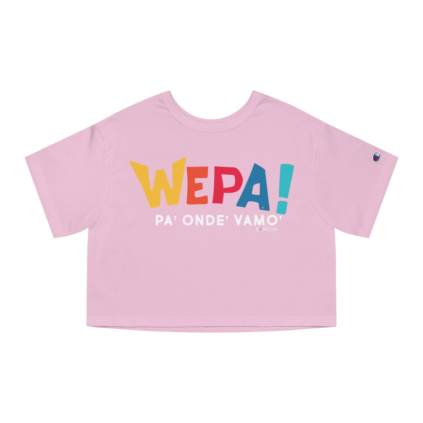 Wepa Boricua Flowy Cropped Tee