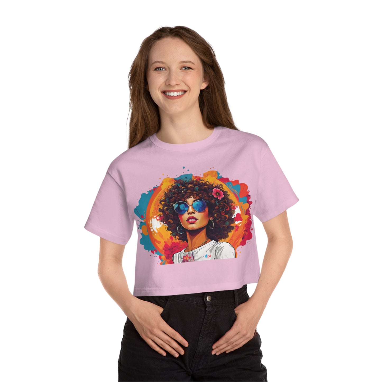 Mosaico Girl Women's Flowy Cropped Tee
