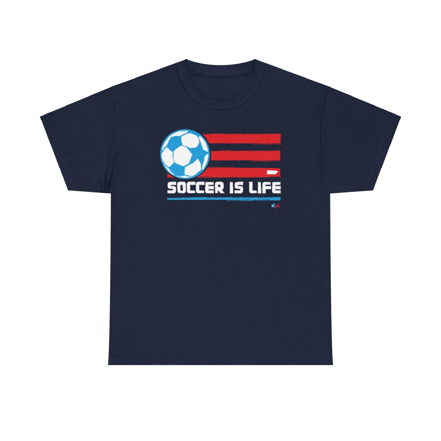 Soccer is Life Colors Unisex Heavy Cotton Tee