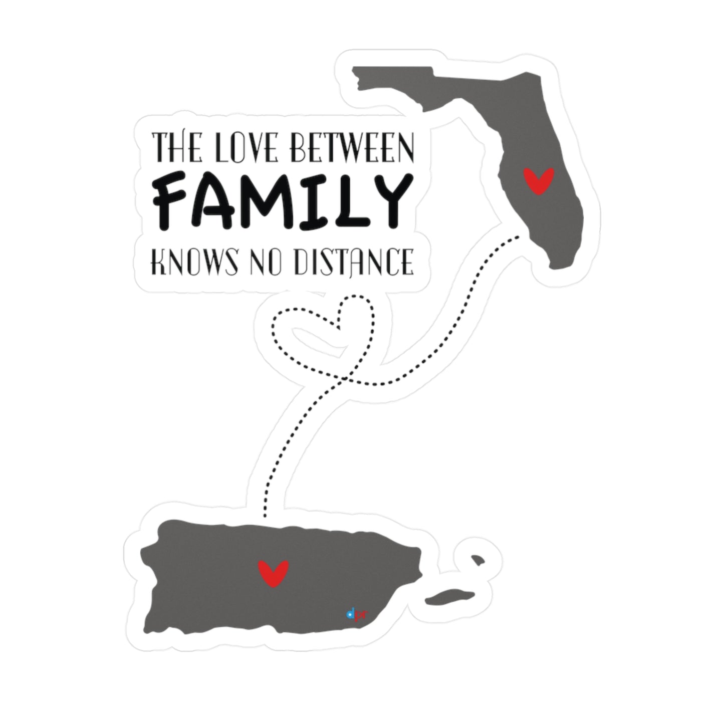 Love in the distance Florida Waterproof Kiss-Cut Vinyl Decals