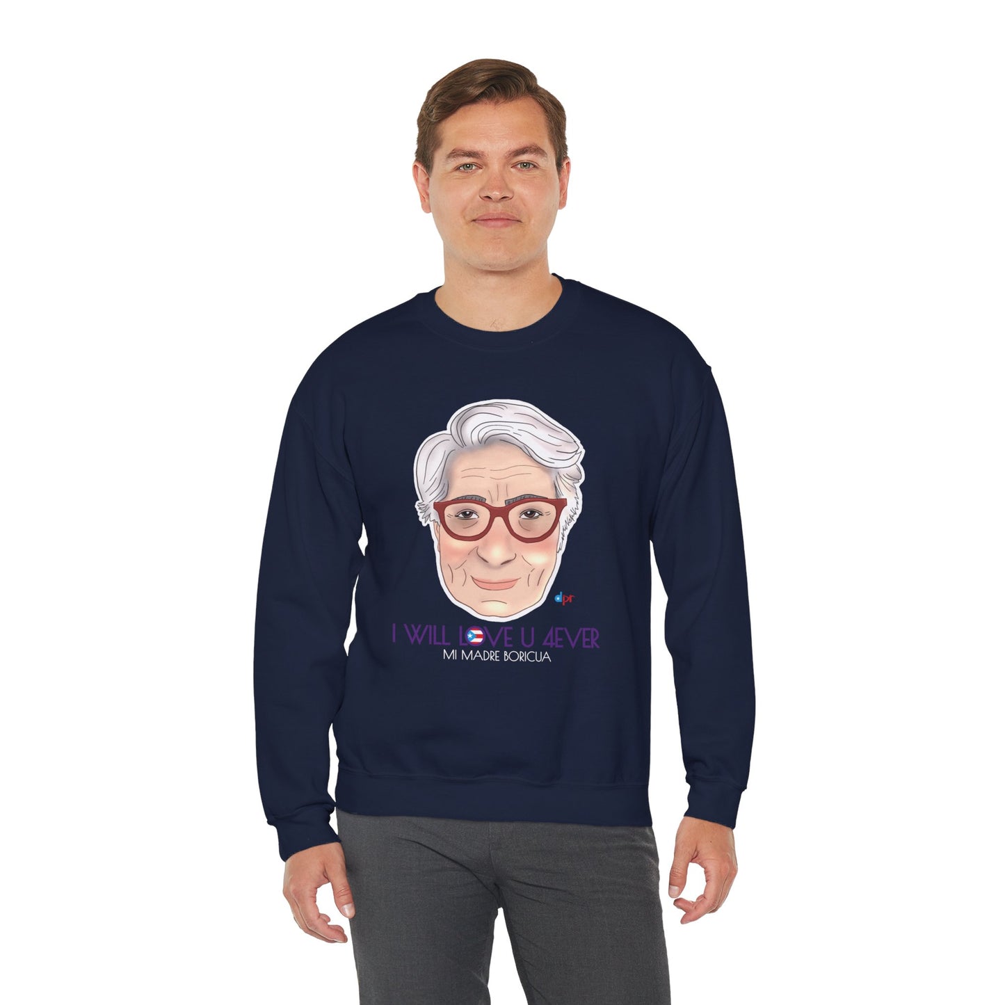 I Will Love You Forever Mamá Boricua Heavy Blend™ Crewneck Sweatshirt