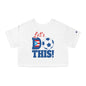 Let's Do This Women's Flowy Cropped Tee | Puerto Rico Soccer Shirt