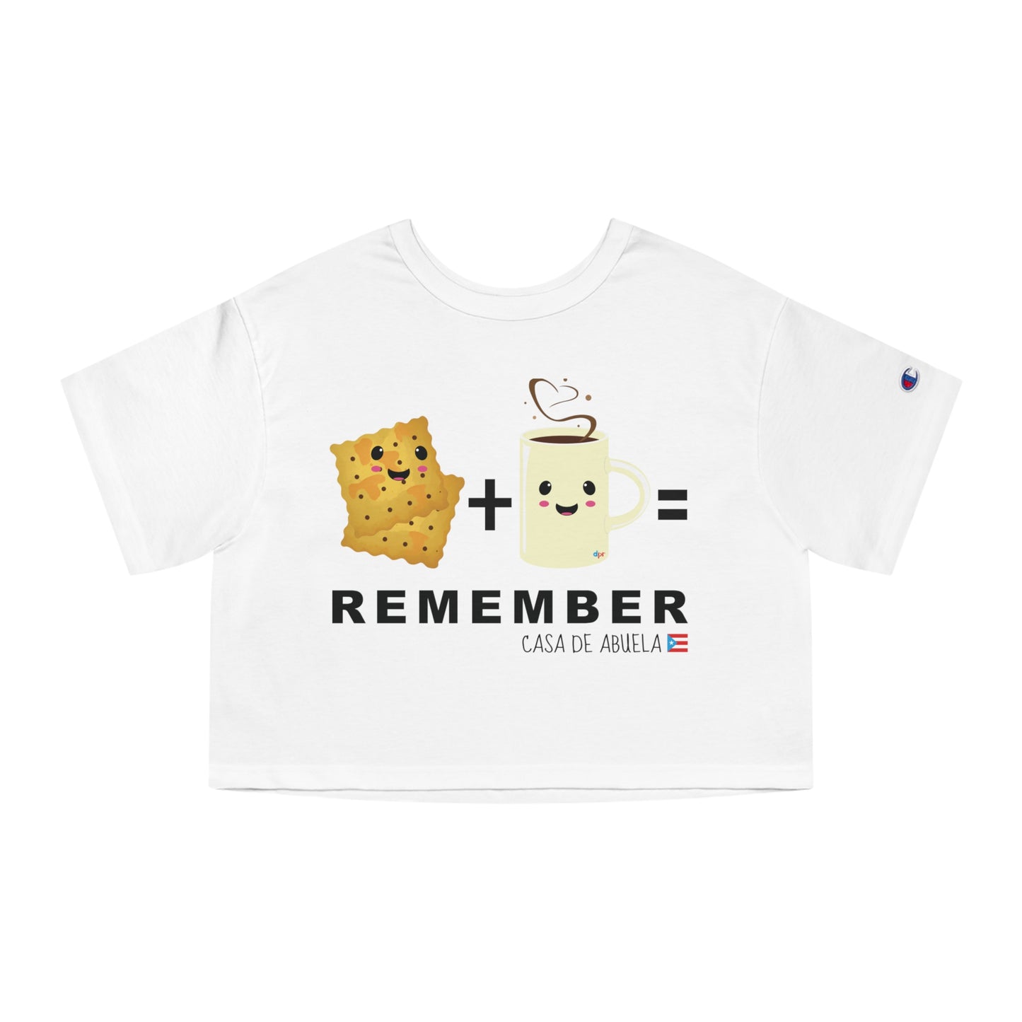Crackers & Coffee REMEMBER ABUELA Flowy Cropped Tee