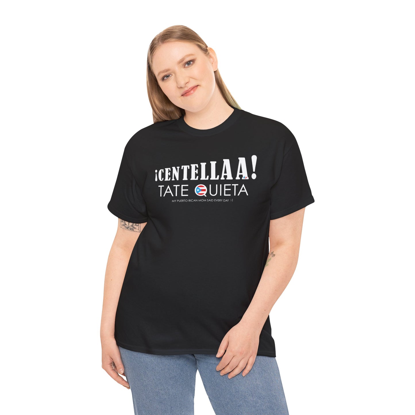 CENTELLA! Puerto Rican Mom WOMAN Unisex Heavy Cotton Tee
