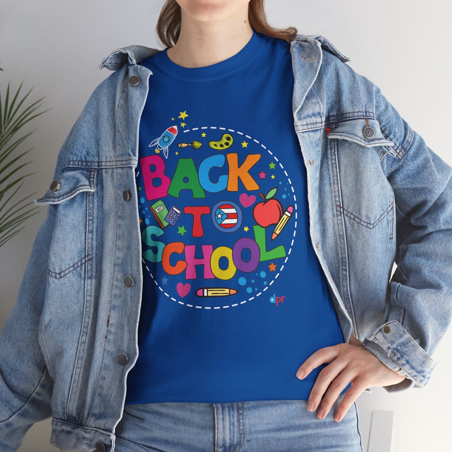 Back to School Boricua Student Heavy Cotton Tee