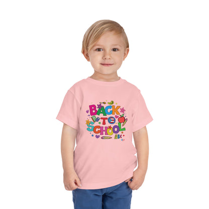 Back To School Boricua Girl Toddler Short Sleeve Tee