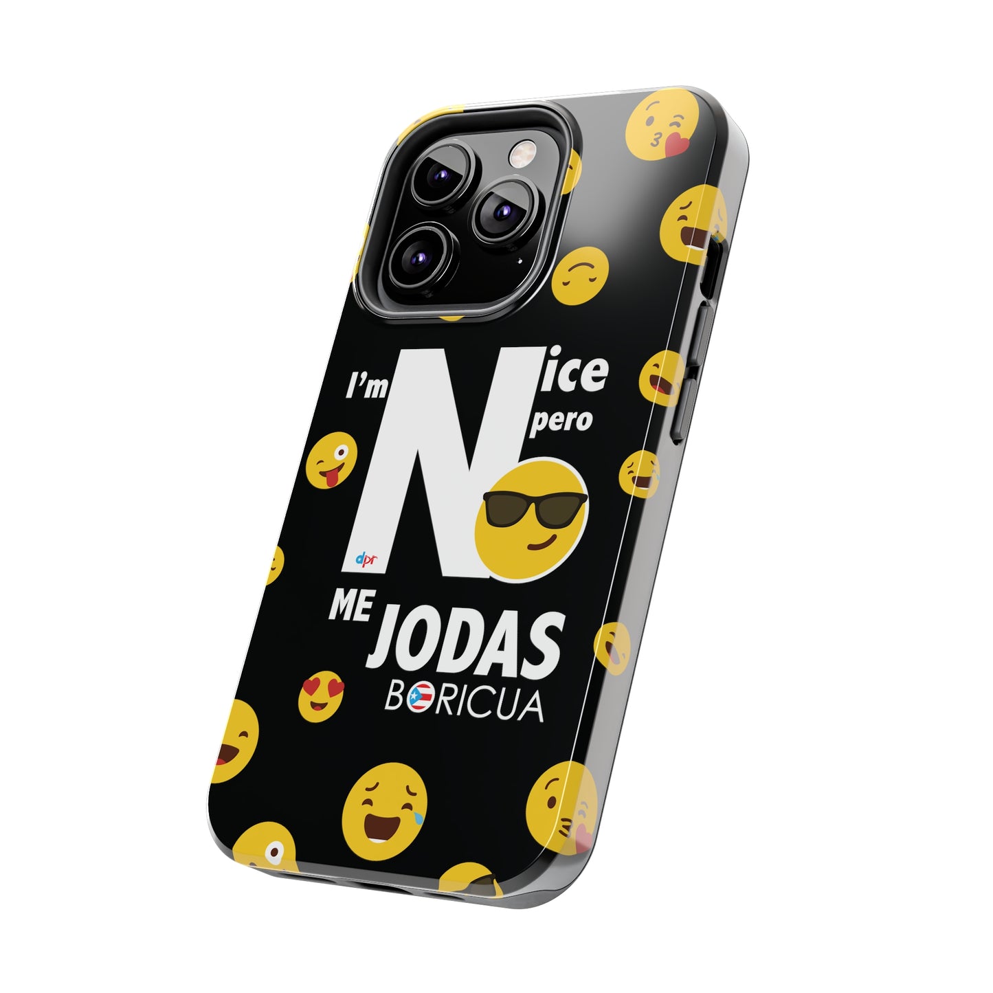 I'm Nice pero No me Jodas Tough Black Phone Cases