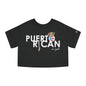 Puerto Rican con orgullo 2 Flowy Cropped Tee