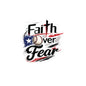 Faith Over Fear Christian Baseball Sticker | Puerto Rican Flag Waterproof Kiss-Cut Vinyl Decal