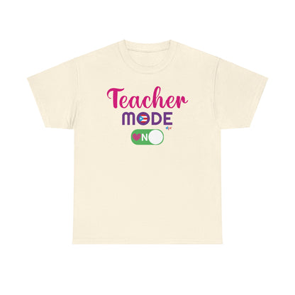 Teacher Mode ON - Back to School Boricua Teacher Heavy Cotton Tee