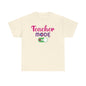 Teacher Mode ON - Back to School Boricua Teacher Heavy Cotton Tee