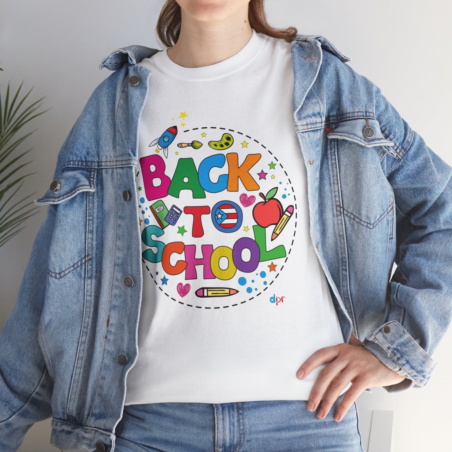 Back to School Boricua Student Heavy Cotton Tee