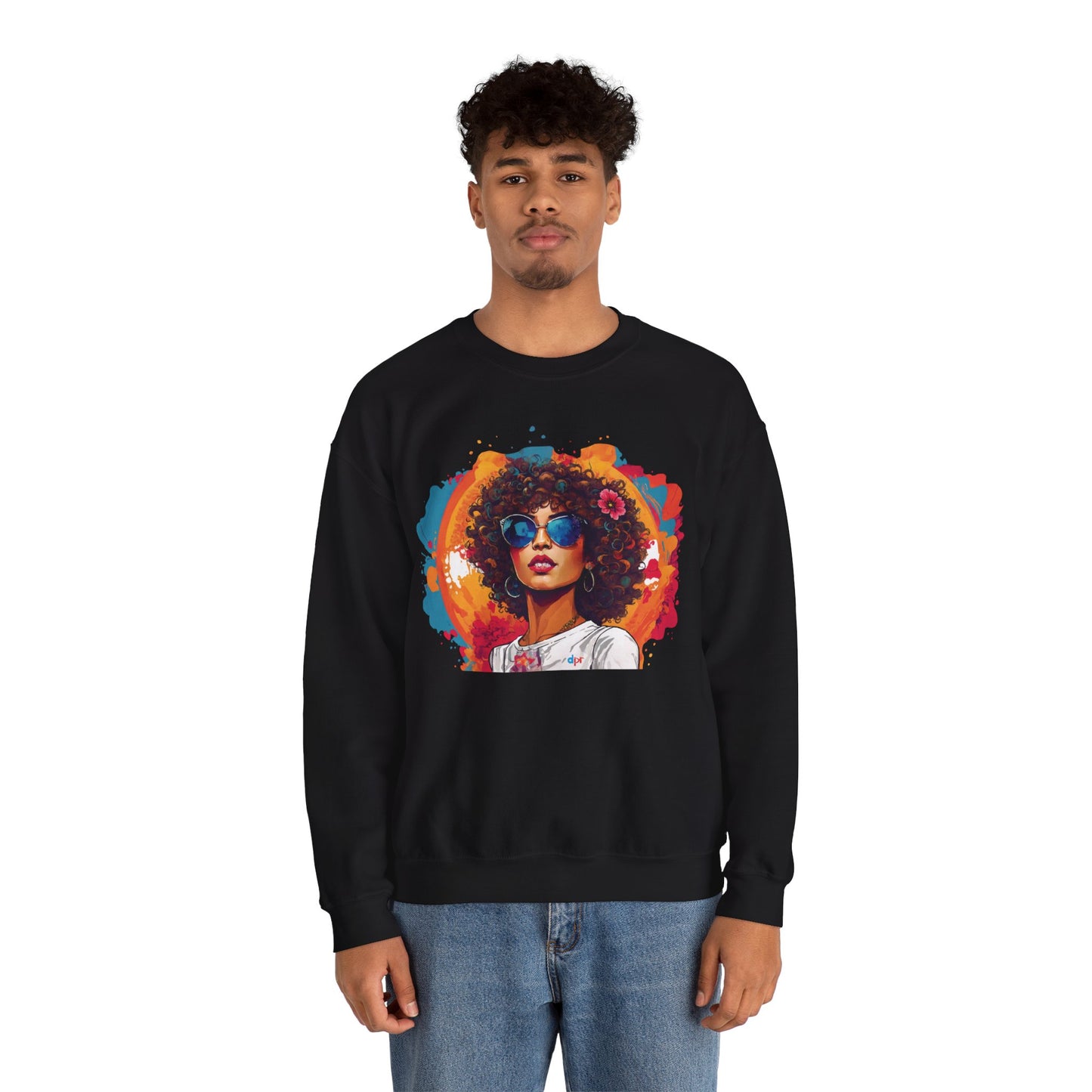 Mosaico Girl Unisex Heavy Blend™ Crewneck Sweaters