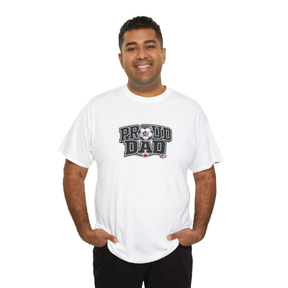 Proud Dad Soccer Boricua Unisex Heavy Cotton Tee