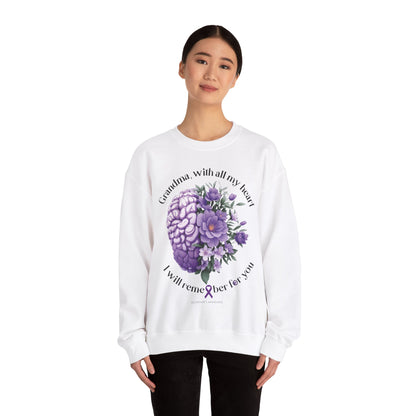 GRANDMA I Will Remember for You Heavy Blend™ Crewneck Sweaters
