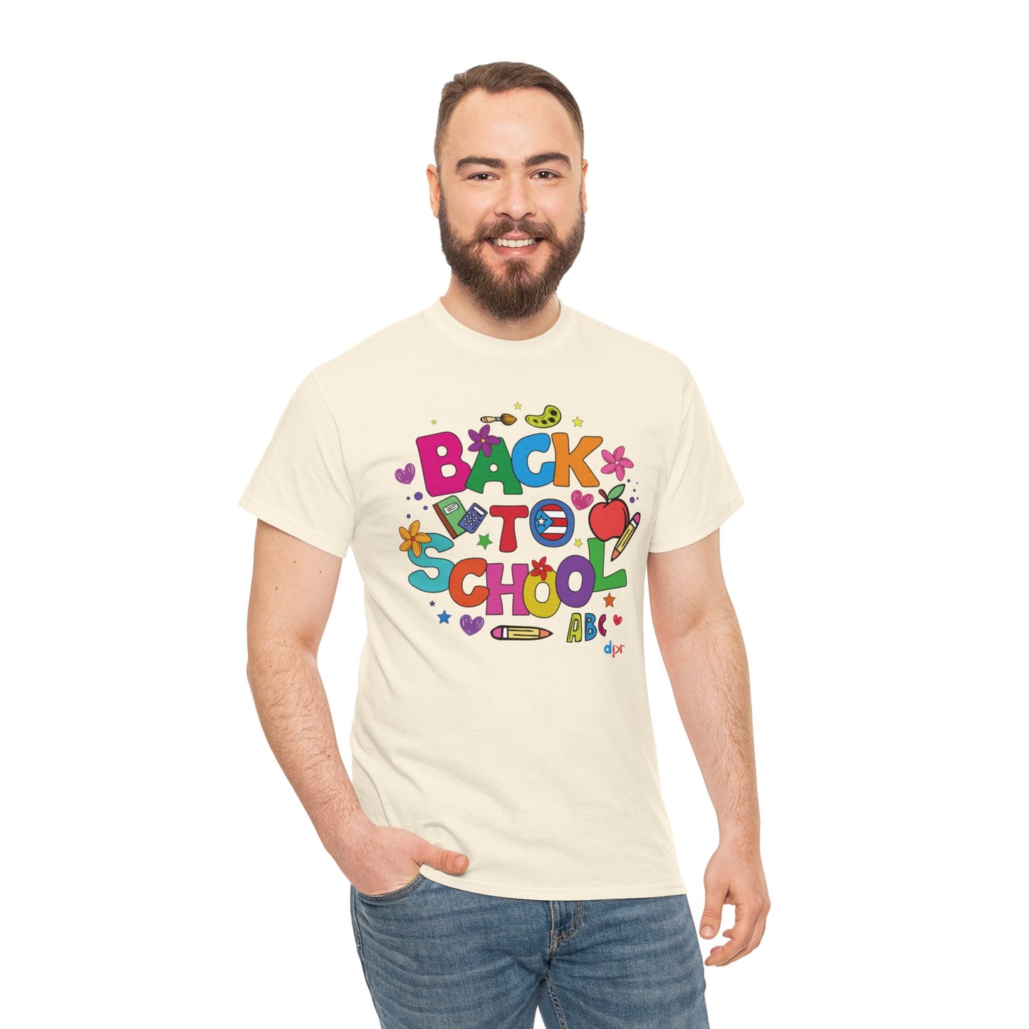 Back to School Boricua Teacher Heavy Cotton Tee