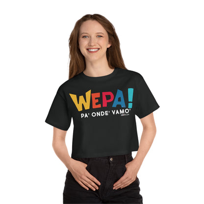 Wepa Boricua Flowy Cropped Tee