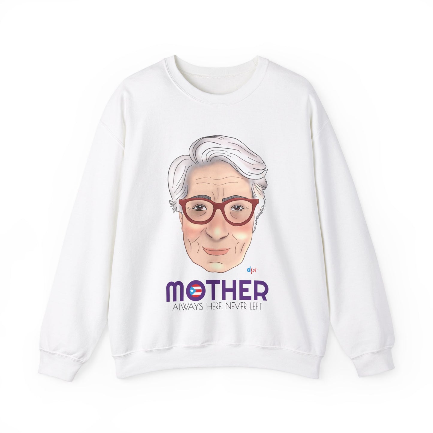 Mamá Boricua Always Here Never Left Heavy Blend™ Crewneck Sweatshirt