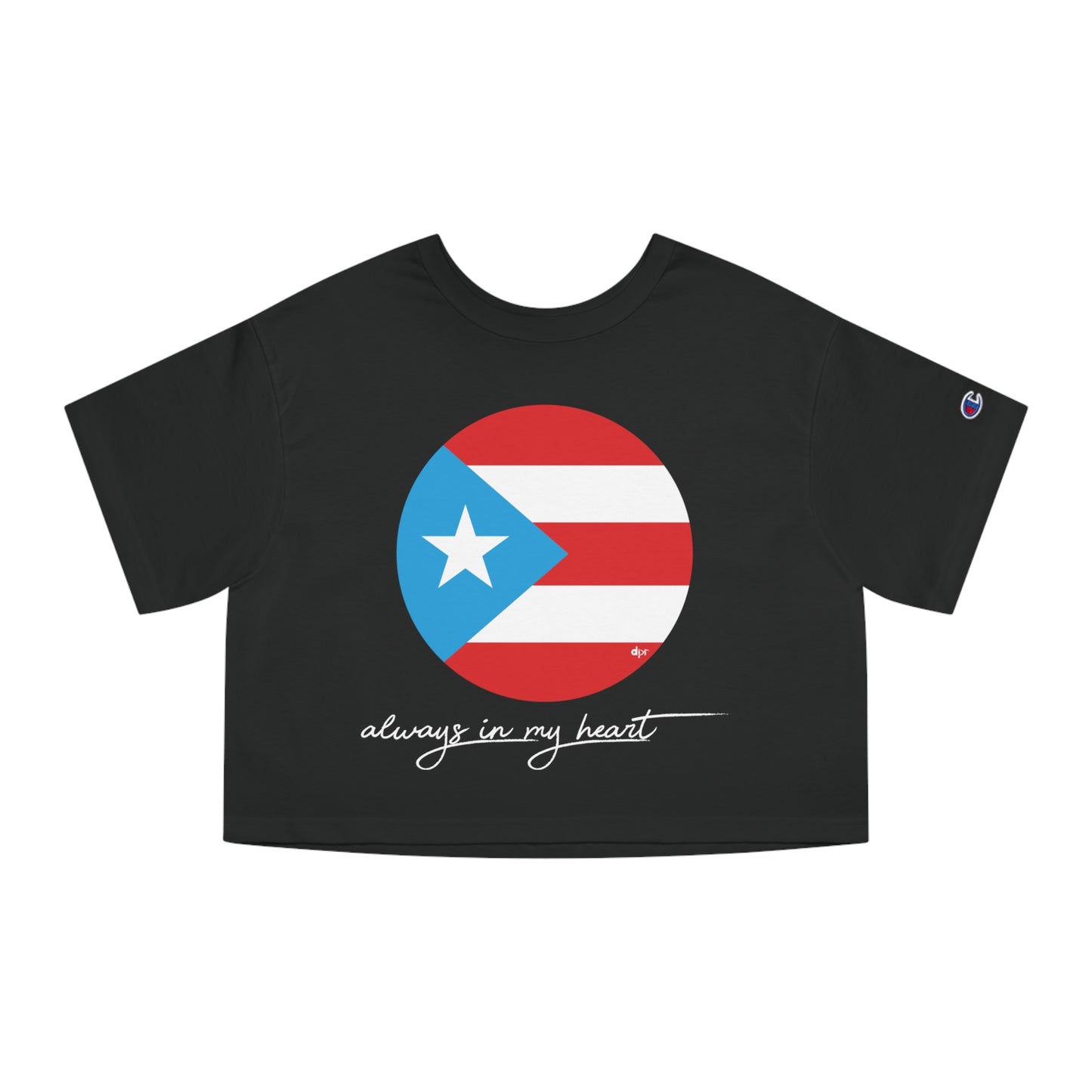 Puerto Rico Always in my Heart Women's Flowy Cropped Tee