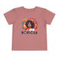 Back to School Boricua Girl Flow Black Toddler Short Sleeve Tee