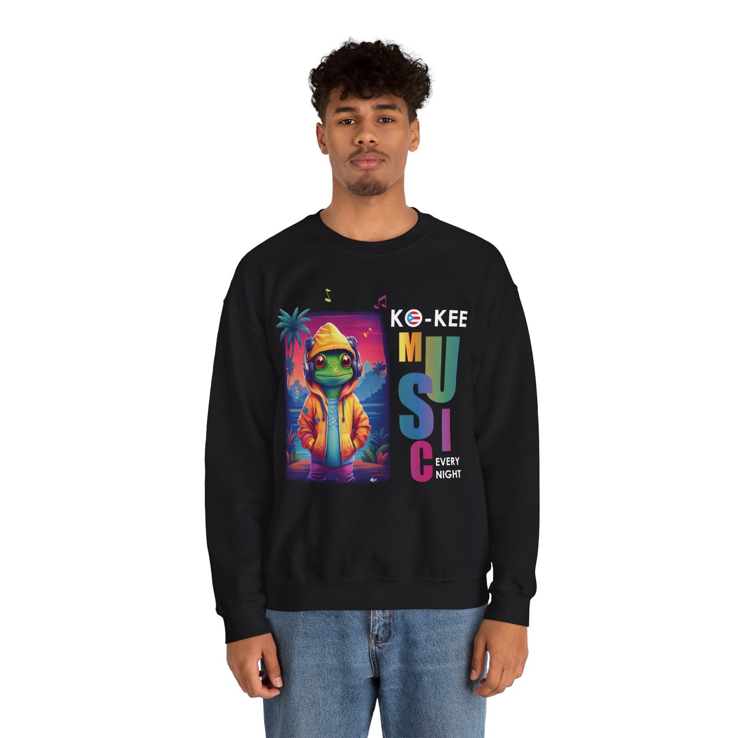 Coqui I Play Music Every Night Unisex Heavy Blend™ Crewneck Sweaters