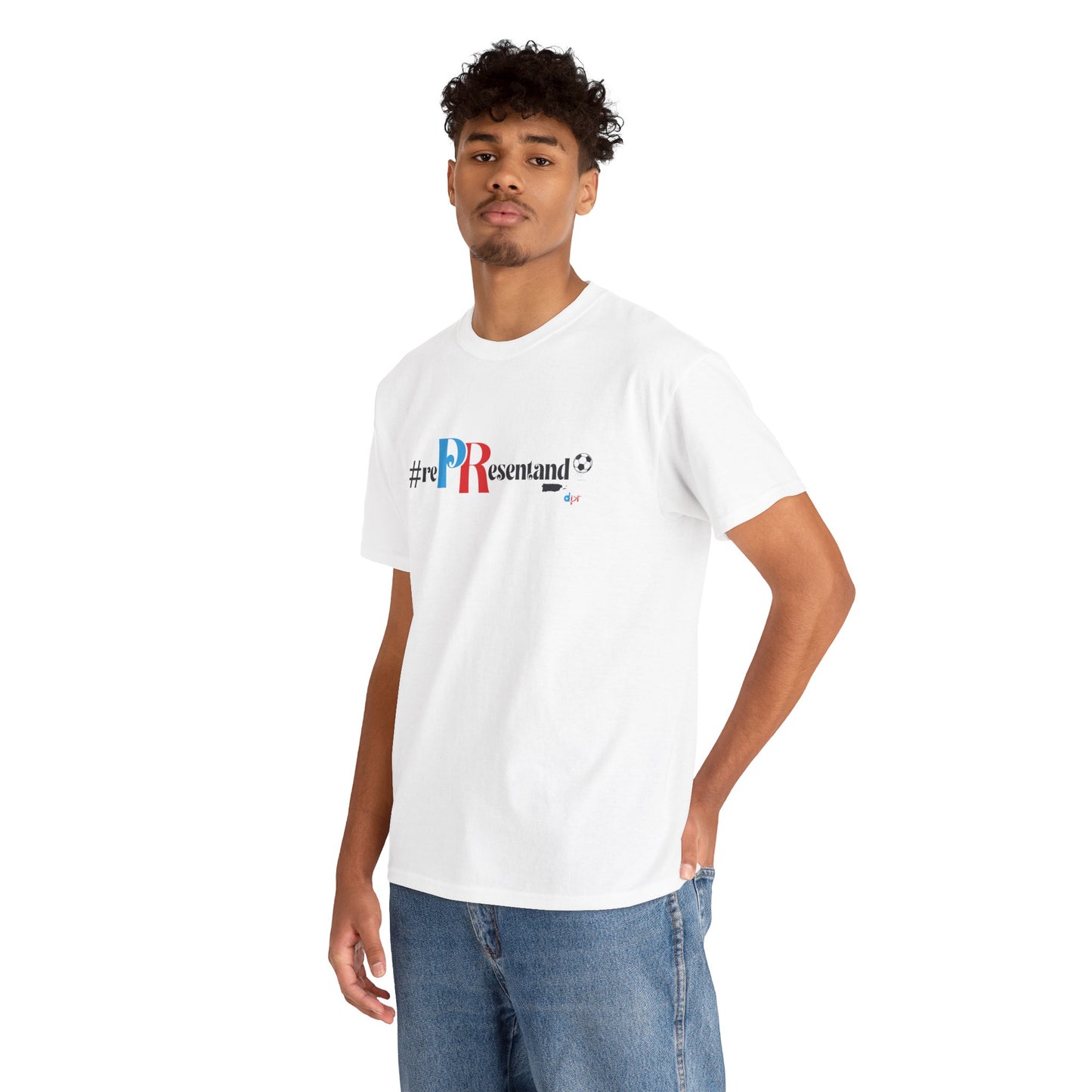 RePResentando Soccer Ball Unisex Heavy Cotton Tee