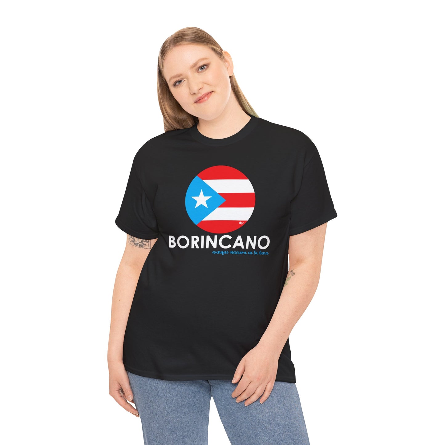 BORINCANO BANDERA Unisex Heavy Cotton Tee