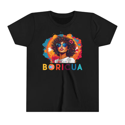 BORICUA Girl Colors Youth Short Sleeve Tee