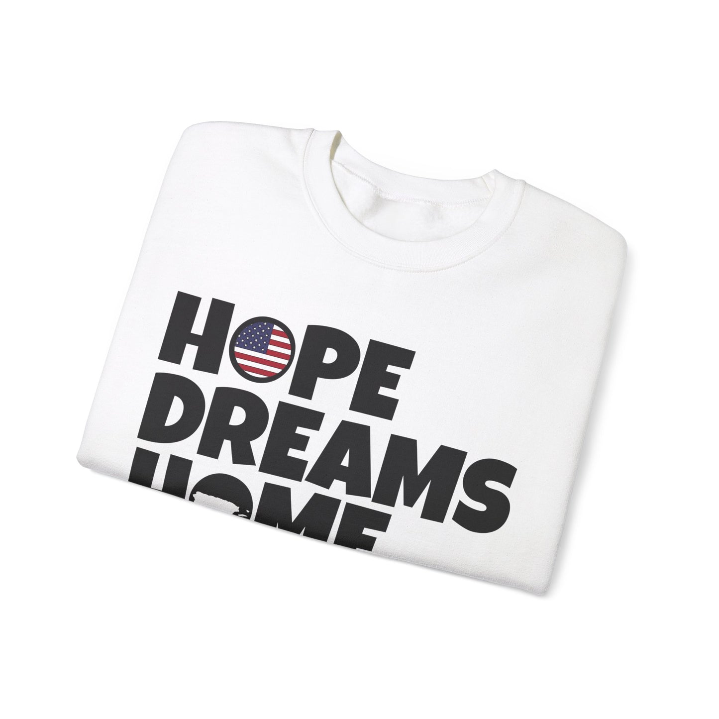 HOPE DREAMS HOME Puerto Rico Heavy Blend™ Crewneck Sweaters