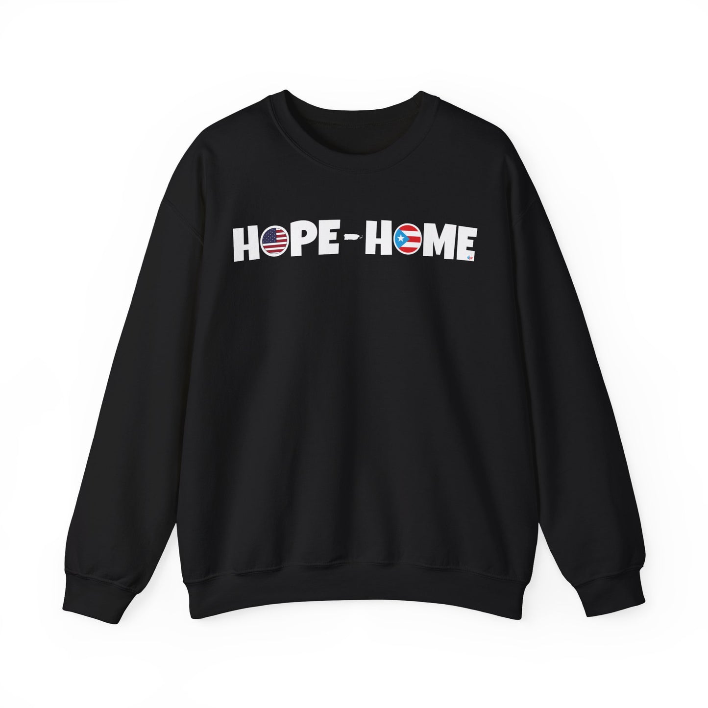 HOPE HOME BANDERA PUERTO RICO Heavy Blend™ Crewneck Sweaters