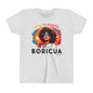 Back to School Boricua Girl Flow Black Youth Short Sleeve Tee