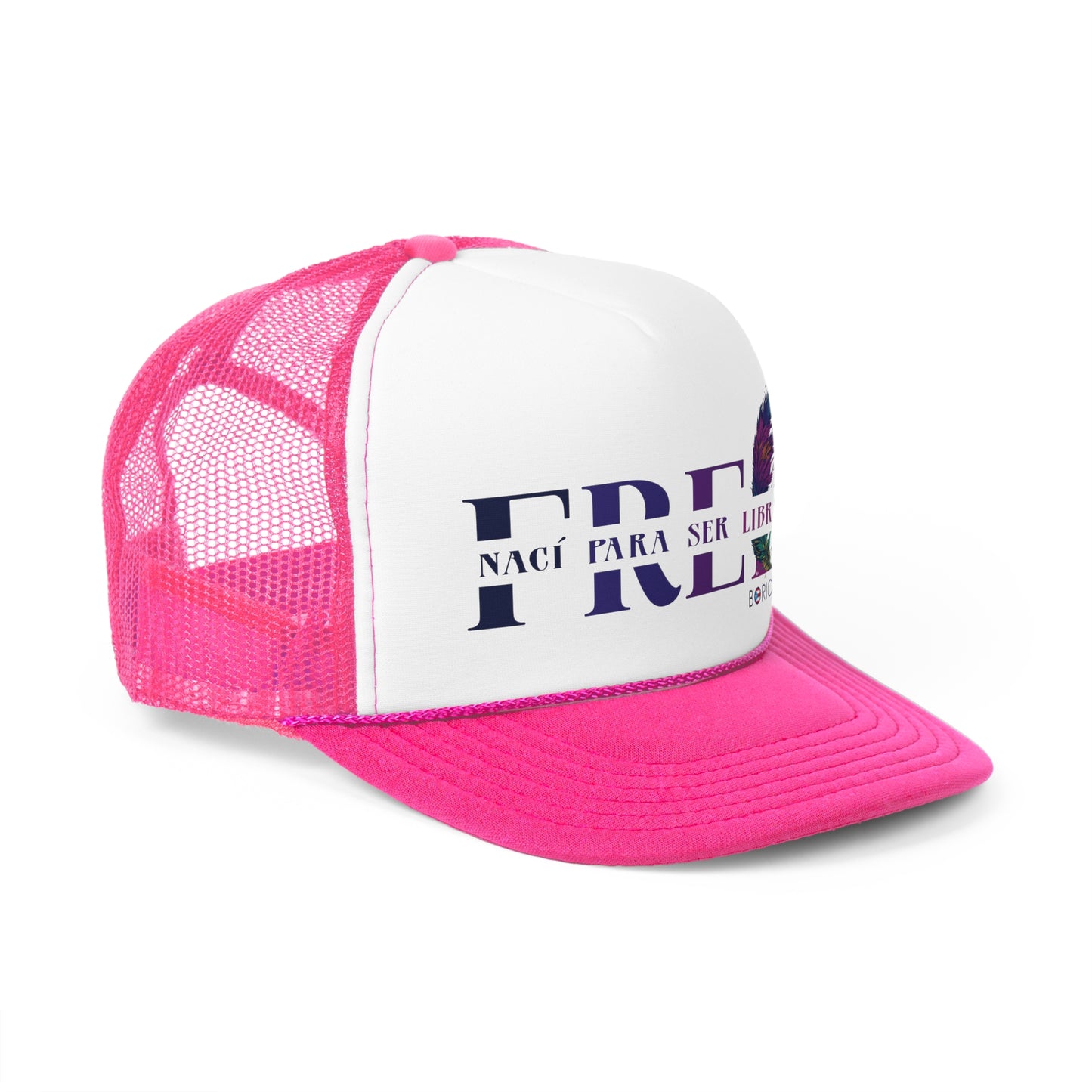 Free Nací para ser Libre Puerto Rican Pride Trucker Caps FREE SHIPPING