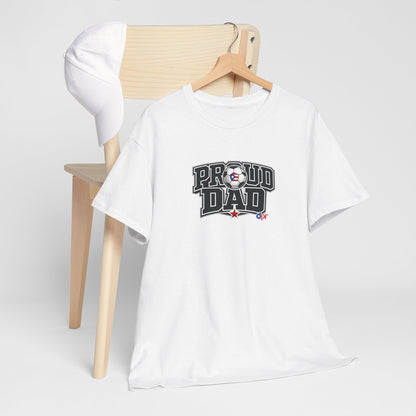 Proud Dad Soccer Boricua Unisex Heavy Cotton Tee