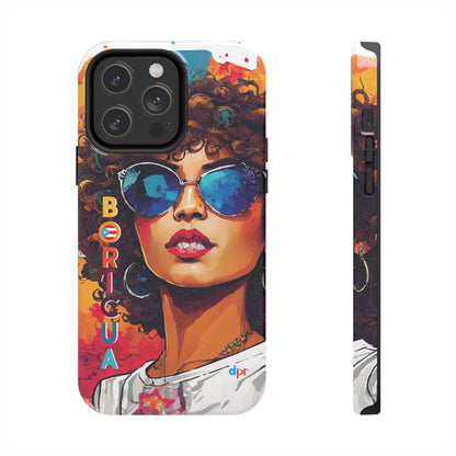 Boricua Girl Mosaico White Tough Phone Cases
