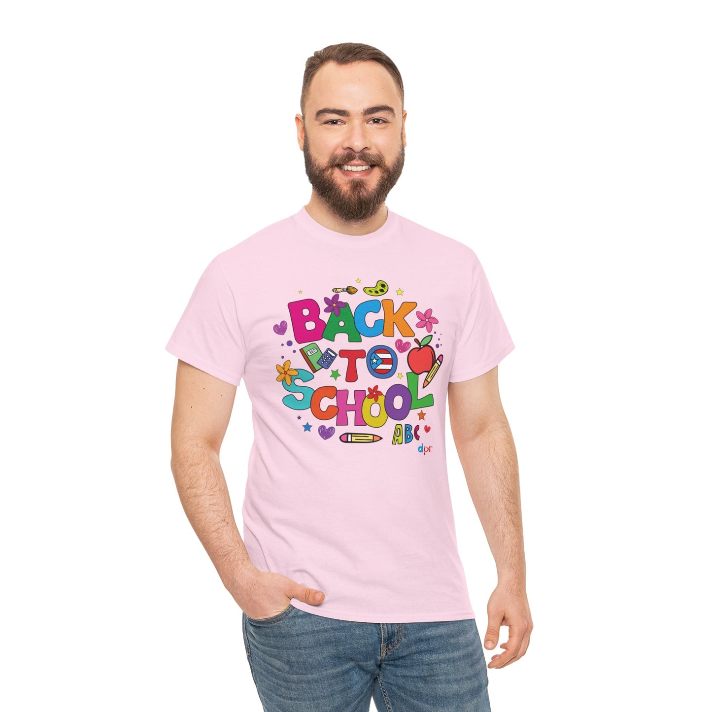 Back to School Boricua Teacher Heavy Cotton Tee