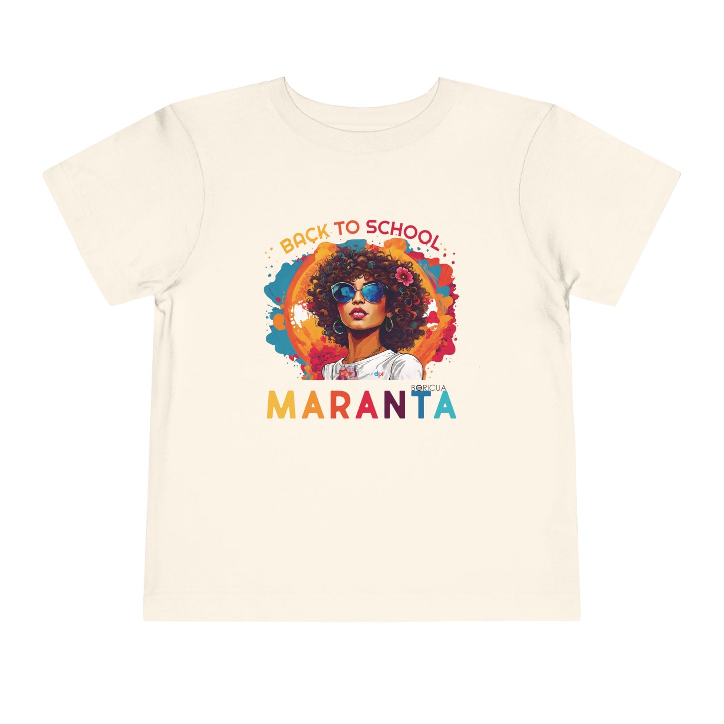Back to School Maranta Boricua Toddler Short Sleeve Tee