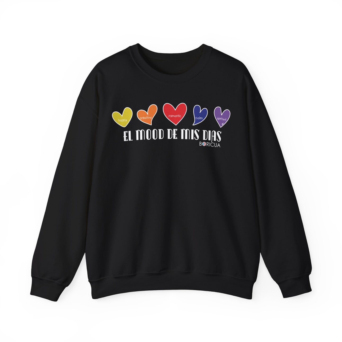 El Mood de mis días Boricua Heavy Blend™ Crewneck Sweaters