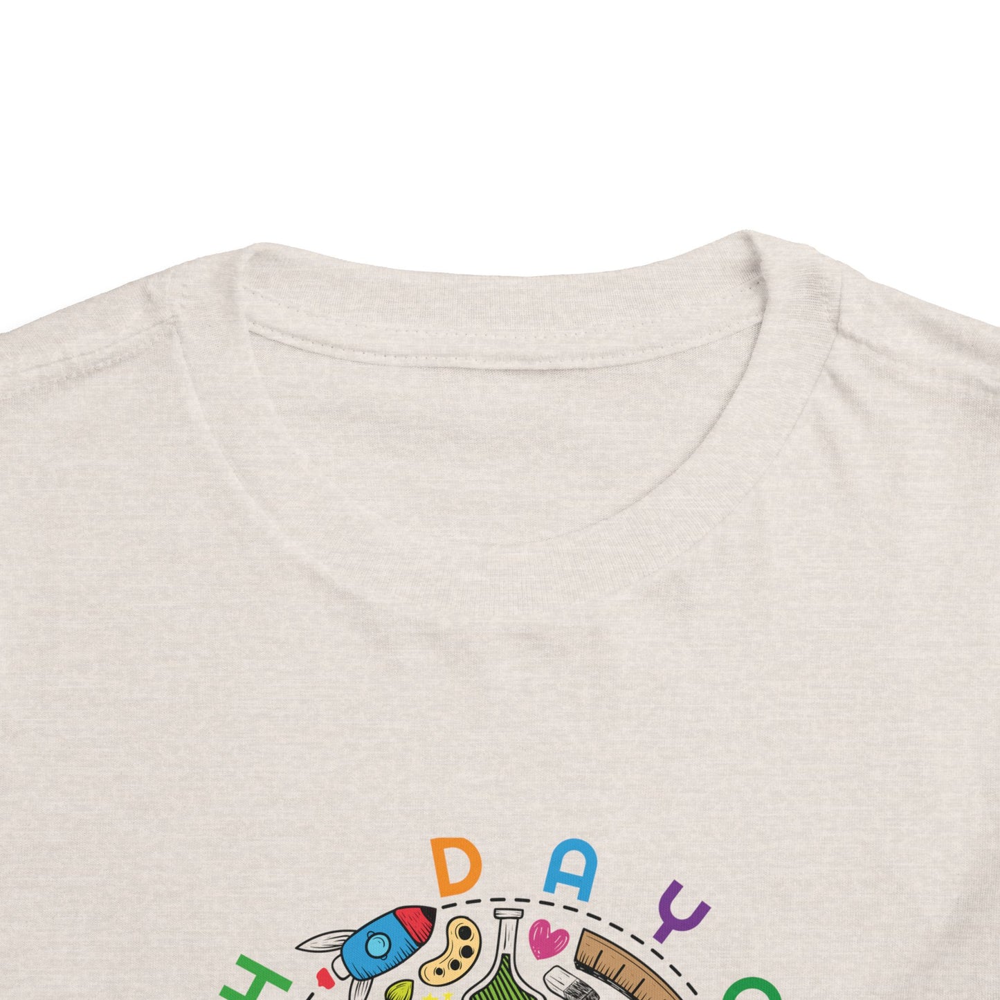 Daycare Here I Come - Back to School Boricua Toddler Short Sleeve Tee