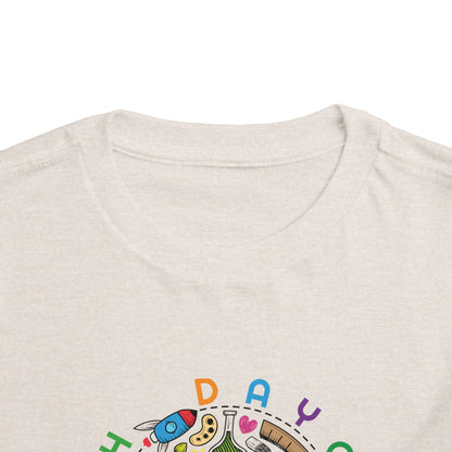 Daycare Here I Come - Back to School Boricua Toddler Short Sleeve Tee
